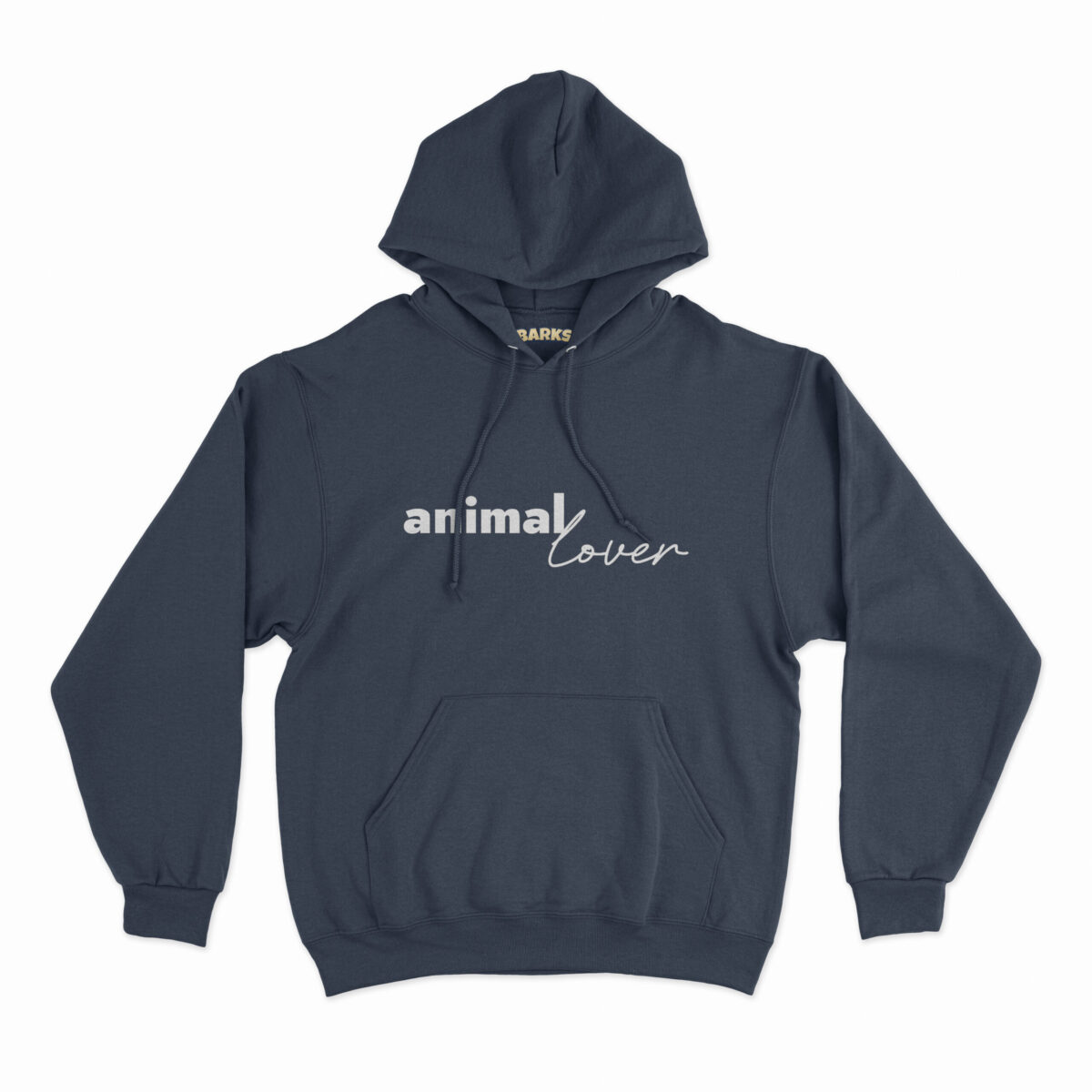 barks hoodie animal lover french navy scaled
