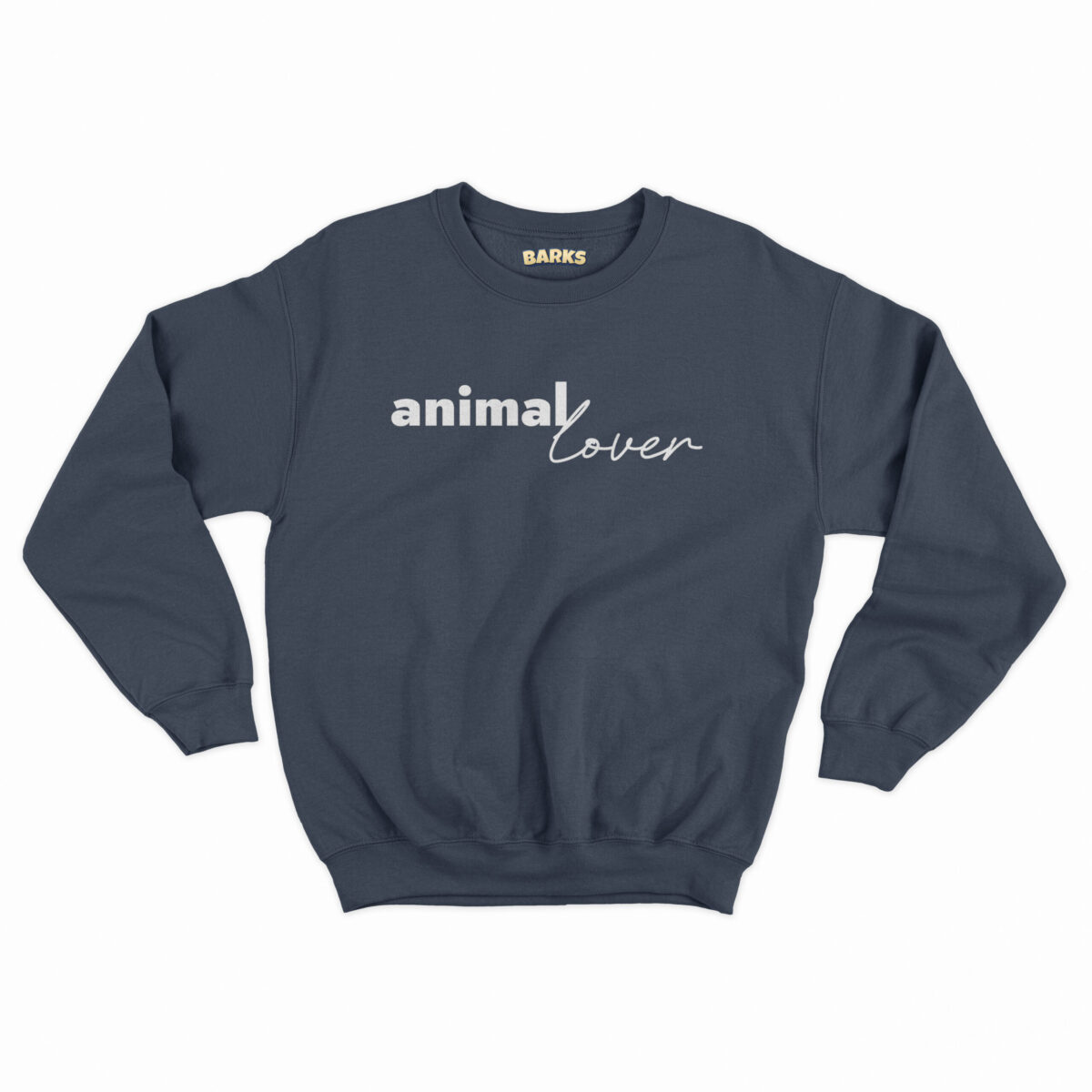 barks sweater animal lover french navy scaled
