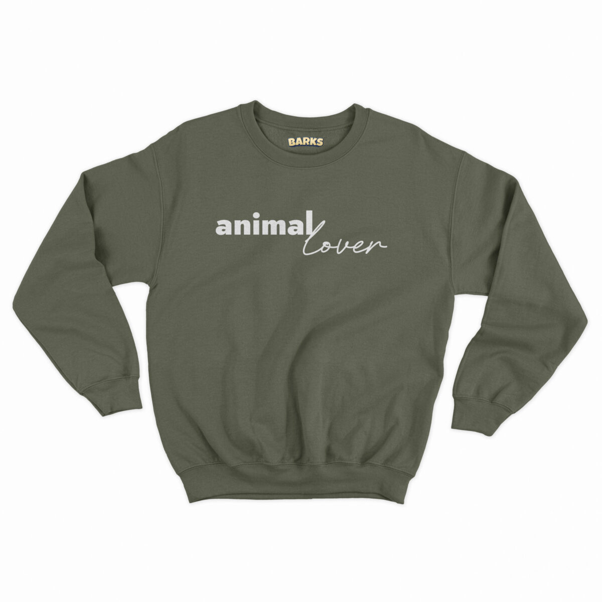 barks sweater animal lover khaki scaled