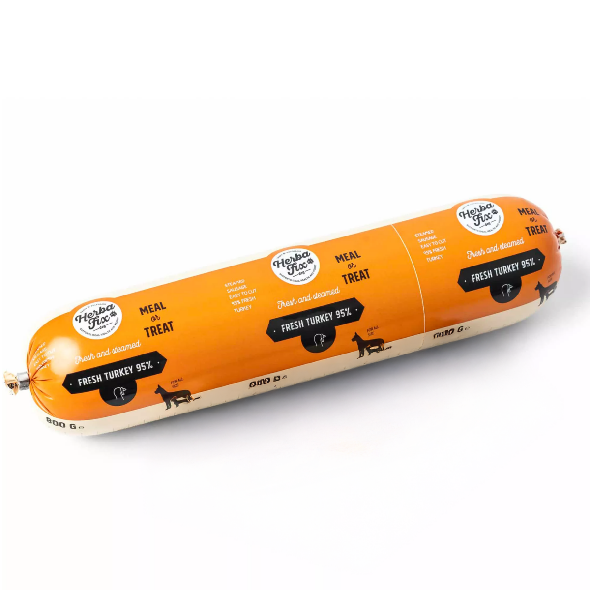 Saucisse de dinde cuite à la vapeur de Herbafix, 800 g