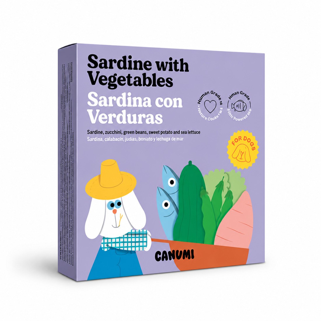 Blik Canumi Sardine with Vegetables, sardines met groenten voor honden