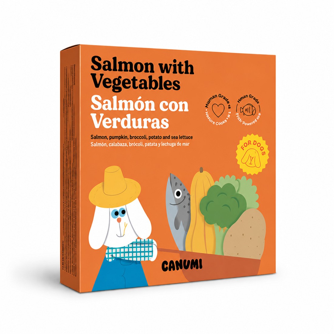Blik Canumi Salmon with Vegetables, zalm met groenten voor honden